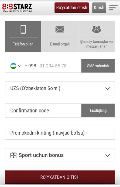 royxatdan olish app 888starz