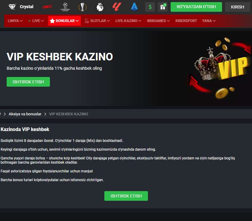 Casino 888Starz: faqat O'zbekistondan foydalanuvchilar uchun eng yaxshi o'yinlar